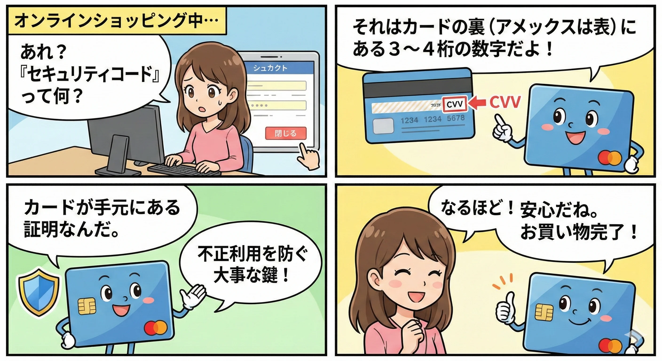 セキュリティコードとは？カード裏面の3桁数字の役割と安全な管理方法