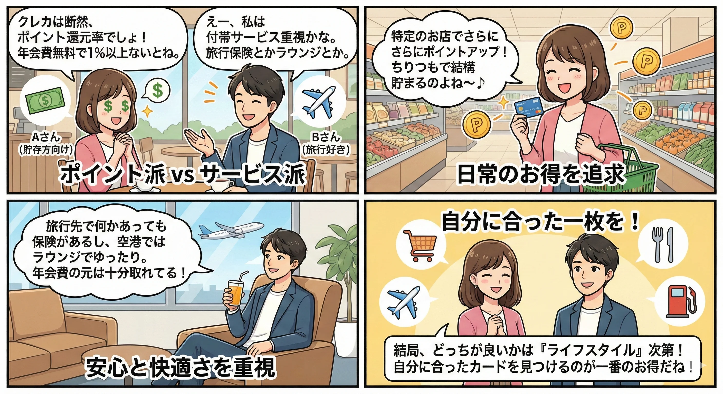 クレジットカードの「ポイント還元 vs サービス還元」完全ガイド