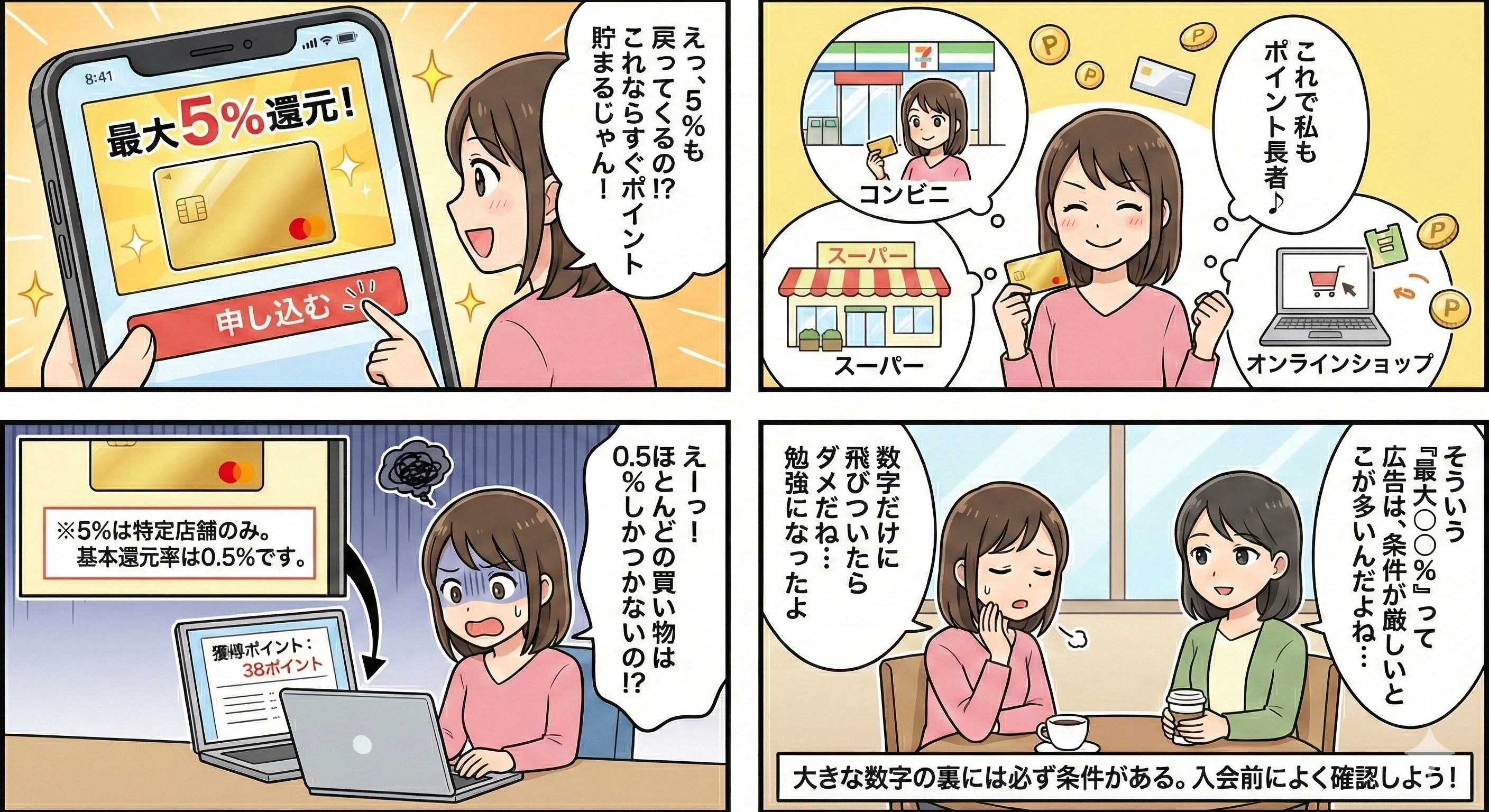 還元率の落とし穴|「高還元率」の数字だけで選ぶと損をする7つの理由